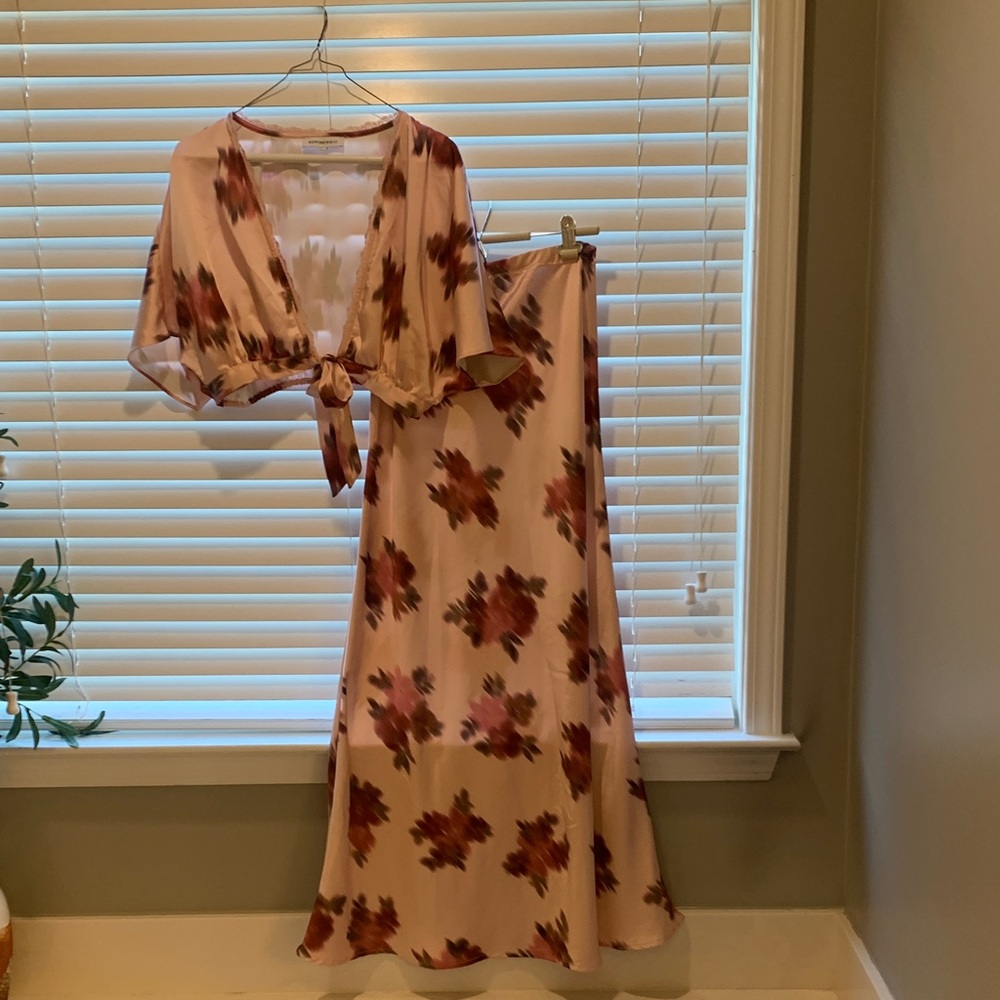 WeWoreWhat Blush Floral matching set